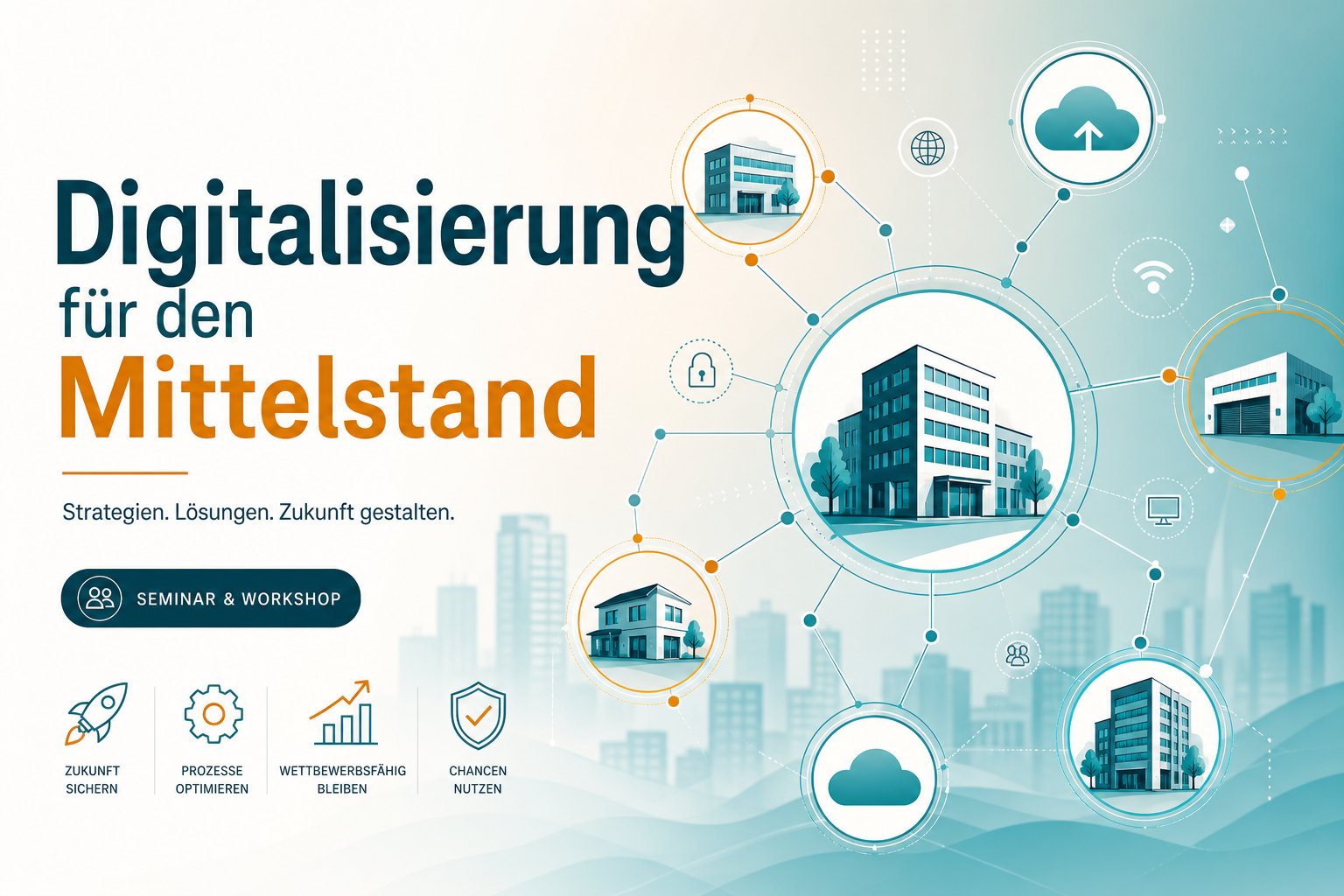 Digitalisierung für den Mittelstand — Seminar Infografik